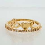 Anillo Love Corazon 1.7gr / T6 1/4 / Oro Amarillo 18K &