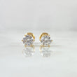 Topos Piedra Seis Garras 1.1gr / 5.4mm Circon Blanco Oro Amarillo 18K (Joya) *