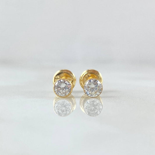 Topos Bisel 0.65gr / 4.2mm Oro Amarillo 18K
