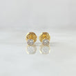 Topos Bisel 0.45gr / 3.2mm Circon Blanco Oro Amarillo 18K (Joya) ©