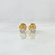 Topos Bisel 0.45gr / 3.2mm Circon Blanco Oro Amarillo 18K (Joya)