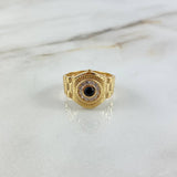 Anillo Crono Tempo 5.65gr / T11 / Circones Blancos-Negros Oro Amarillo ©
