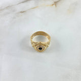 Anillo Crono Tempo 5.65gr / T11 / Circones Blancos-Negros Oro Amarillo ©