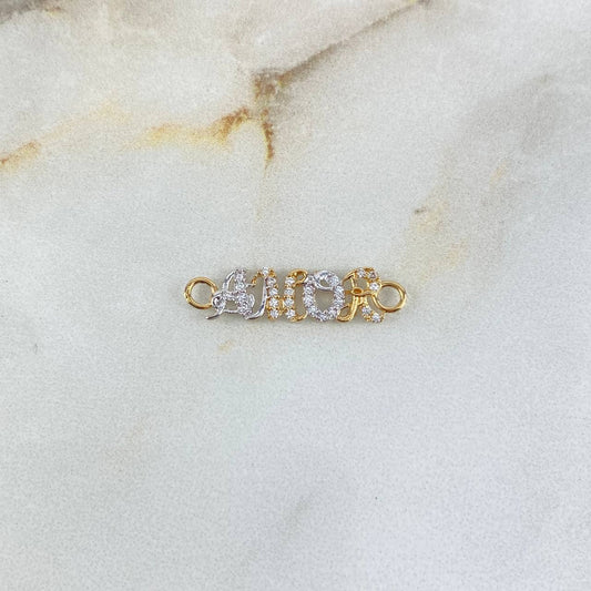 Herraje Amor 0.9gr / 2.5cm / Circones Blancos Dos Oros Amarillo Blanco ©