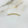 Herraje Tubular Escamado 0.8gr / 4cm / 3mm Oro Amarillo