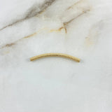 Herraje Tubular Escamado 0.8gr / 4cm / 3mm Oro Amarillo