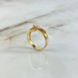 Anillo Cruz Cristo 5.2gr / T10 / Circones Blancos Tres Oros ©