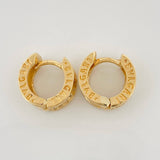 Candongas Bv Doble Carril 6.55gr / 1.3cm / Oro Amarillo 18K &