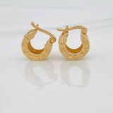 Candongas Linea Bv 4.85gr / 1.3cm / Oro Amarillo 18K &