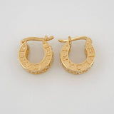 Candongas Linea Bv 4.85gr / 1.3cm / Oro Amarillo 18K &