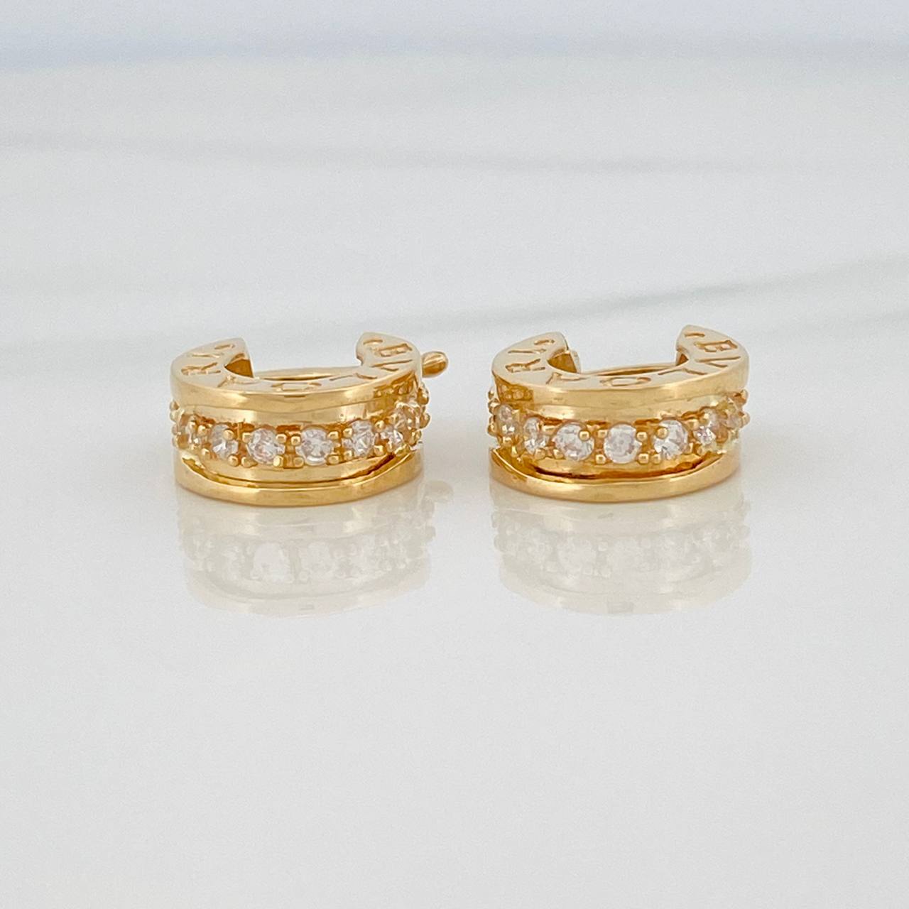 Candongas Linea Bv 4.85gr / 1.3cm / Oro Amarillo 18K &