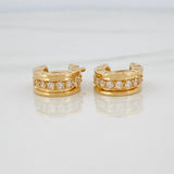 Candongas Linea Bv 4.85gr / 1.3cm / Oro Amarillo 18K &