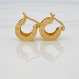 Candongas Bv  4.7gr / 1.3cm / Oro Amarillo 18K &