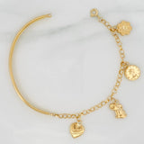 Pulso Charms 5.8gr / 17.5cm / 4.05mm Oro Amarillo 18K &