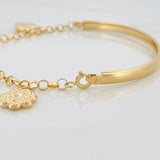 Pulso Charms 5.8gr / 17.5cm / 4.05mm Oro Amarillo 18K &