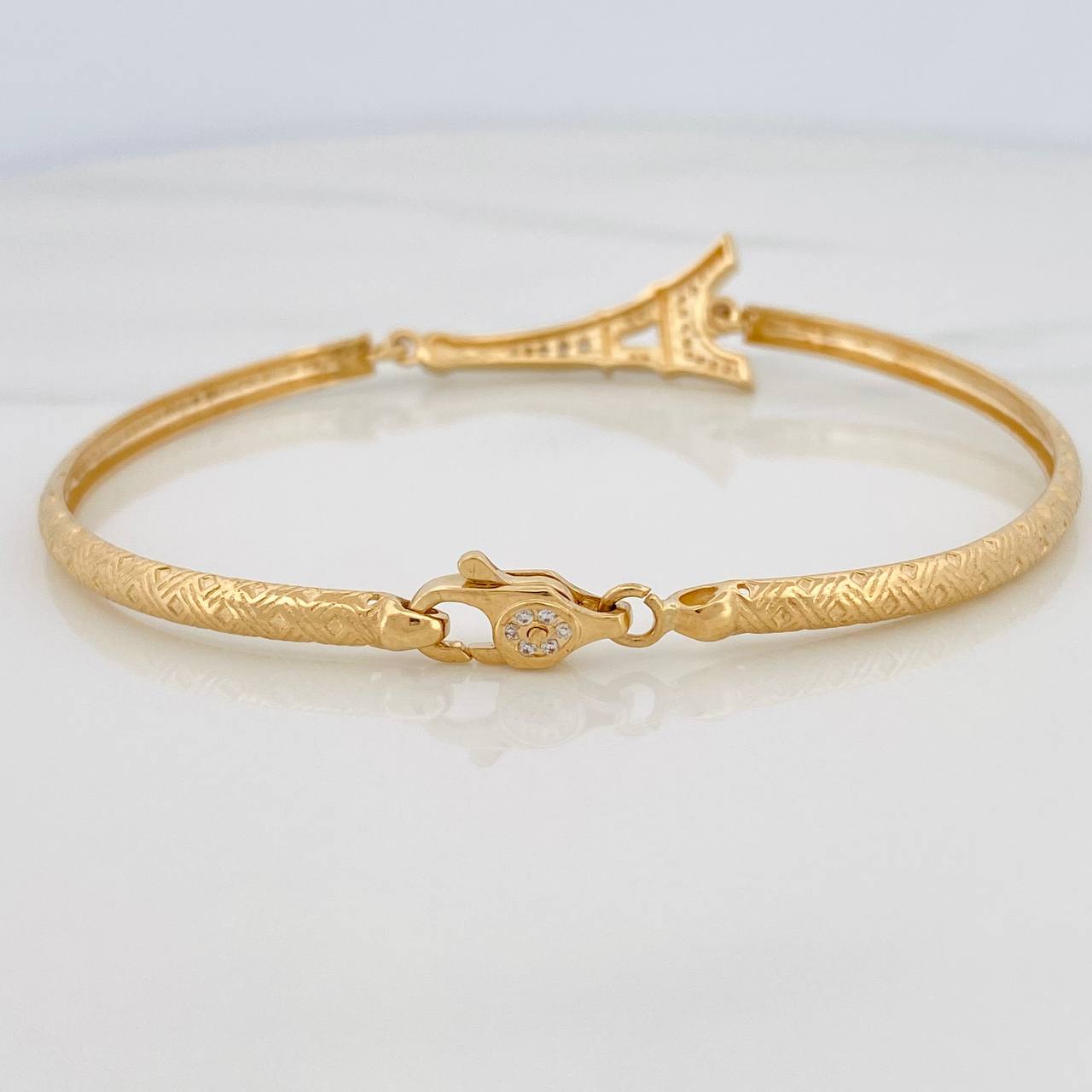 Pulso Paris Reticulado 10.55gr / 19.6cm / 3.55mm Oro Amarillo 18K