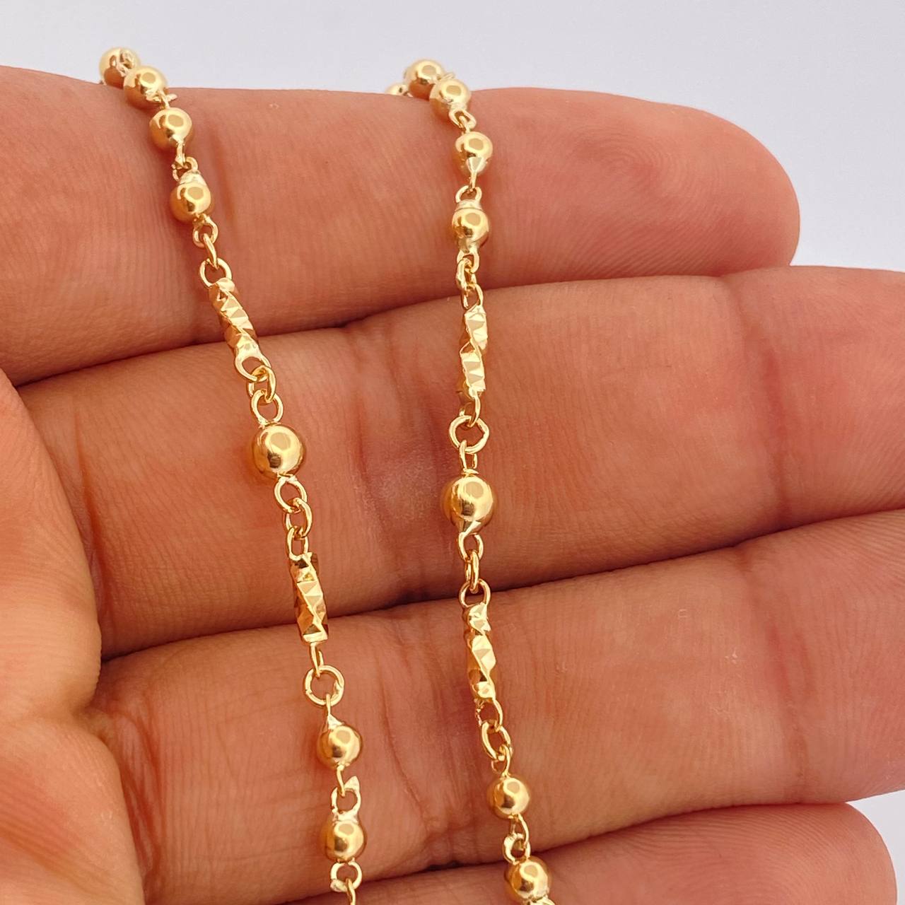 Rosario Virgen Milagrosa 7.75gr / 44.5cm / Oro Amarillo 18K &
