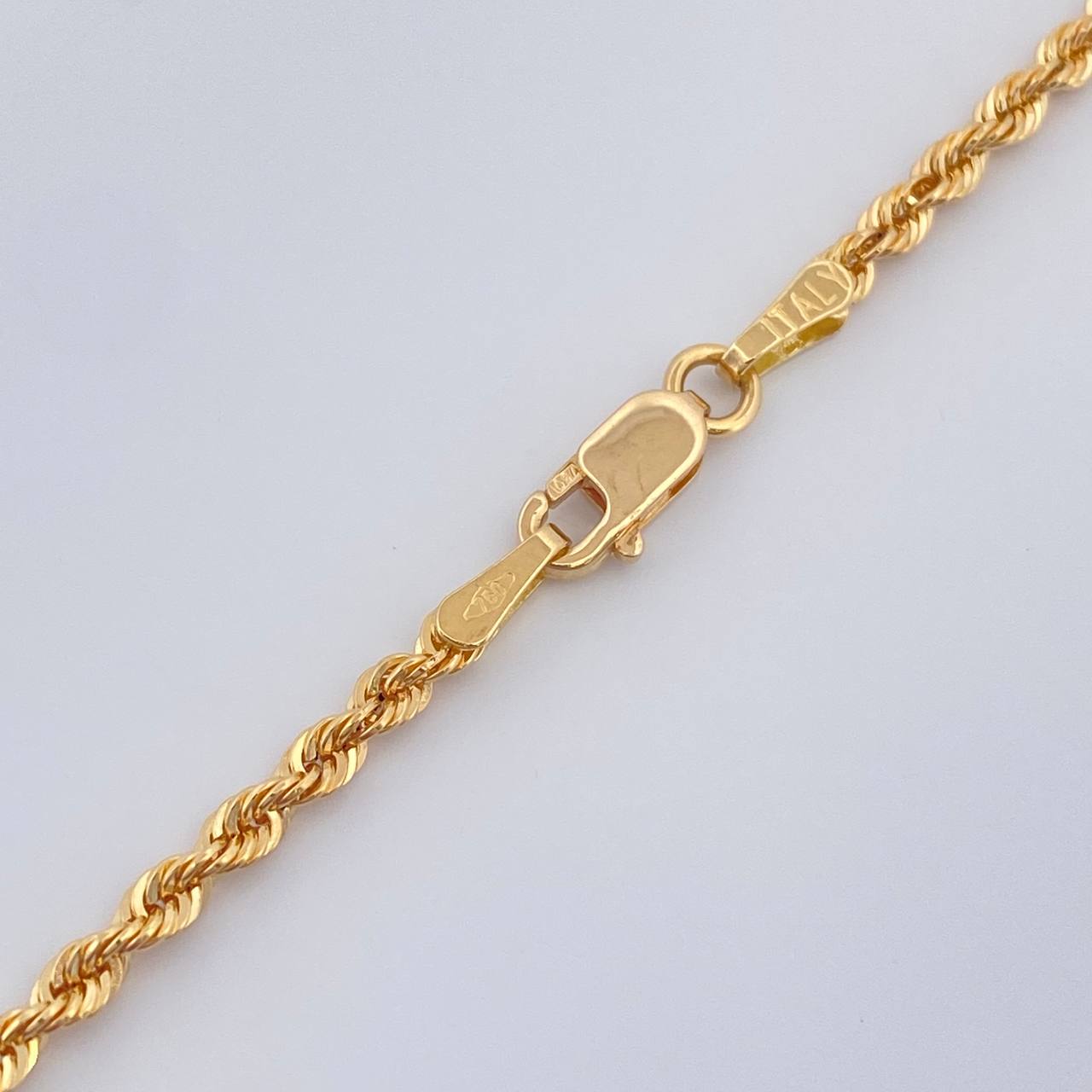 Cadena Lazo 3.6gr / 60cm / Oro Amarillo +3 18K &