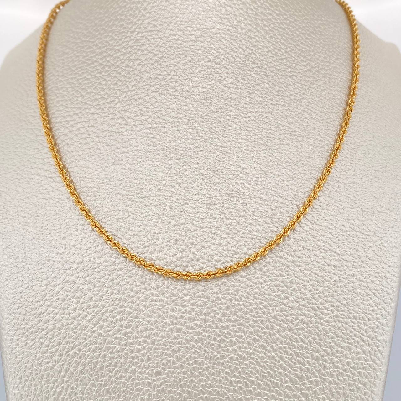 Cadena Lazo  3.45gr / 60cm / 2.05mm Oro Amarillo +3 &