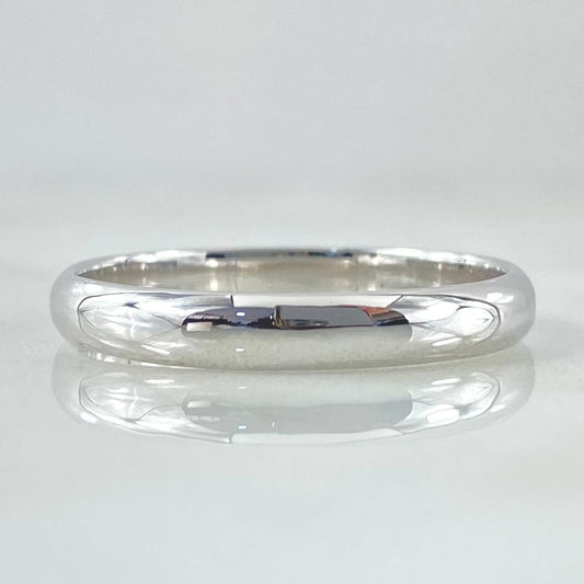 Anillo Argolla Media Caña Matrimonio 4gr / T11 / Oro 18K *