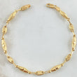 Pulso Rustico Dubai Rayado 3.25gr / 19cm / Oro 18K ©