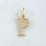 Dije Letra P Silueta 0.75gr / 1.8cm / Oro 18K ©
