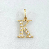 Dije Letra K Silueta 0.95gr / 1.8cm / Oro 18K ©