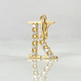 Dije Letra K Silueta 0.95gr / 1.8cm / Oro 18K ©