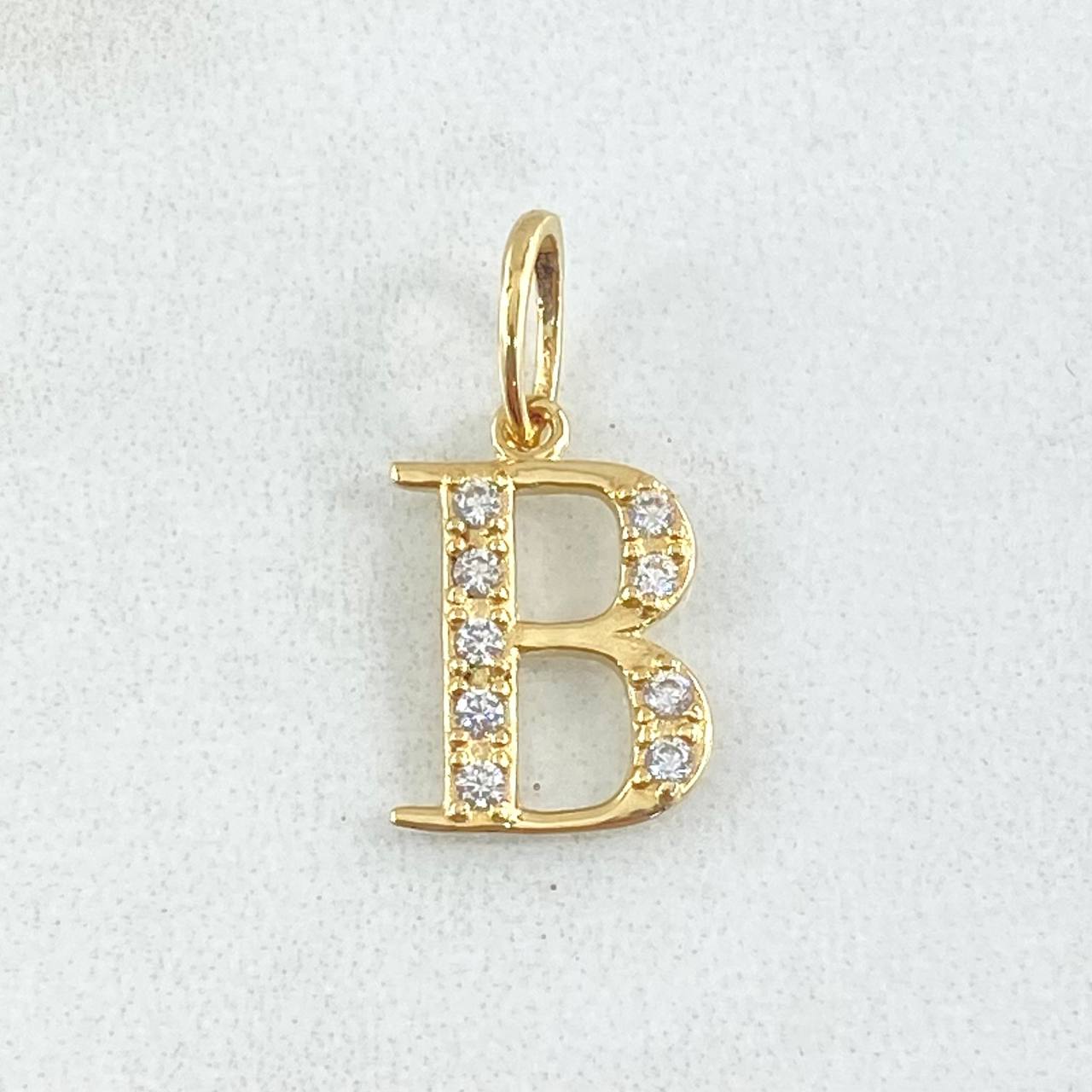 Dije Letra B Silueta 0.95gr / 1.8cm / Oro 18K ©