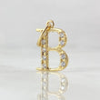 Dije Letra B Silueta 0.95gr / 1.8cm / Oro 18K ©