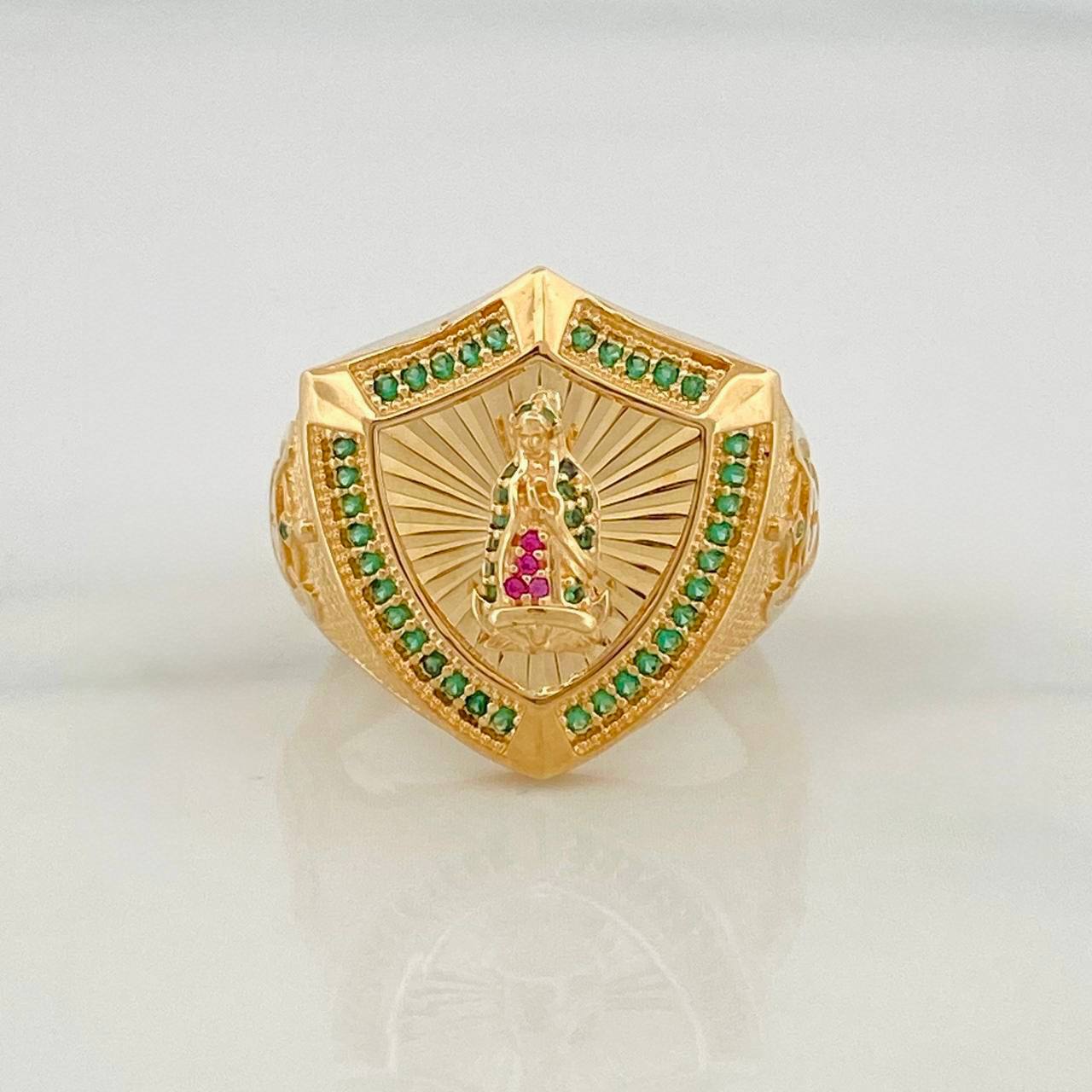 Anillo Virgen de Guadalupe 9.95g / T9 1/2 Oro Amarillo 18K