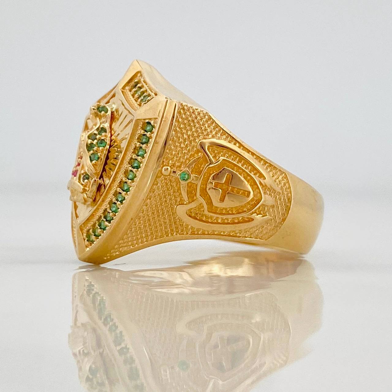 Anillo Virgen de Guadalupe 9.95g / T9 1/2 Oro Amarillo 18K