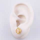 Topos Trebol Diamantados 2.6gr / 9mm Dos Oros Amarillo Rosa Nac.Esp. 18K ©