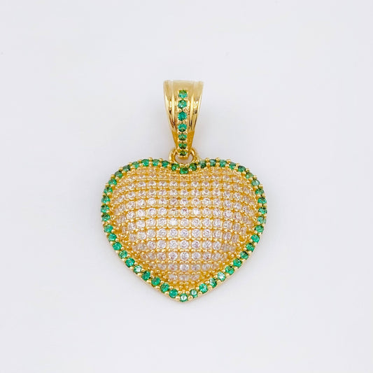 Dije Corazon Tupido 3.9gr / 2.5cm / Oro Amarillo 18K