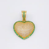 Dije Corazon Tupido 3.9gr / 2.5cm / Oro Amarillo 18K