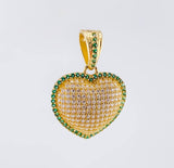 Dije Corazon Tupido 3.9gr / 2.5cm / Oro Amarillo 18K