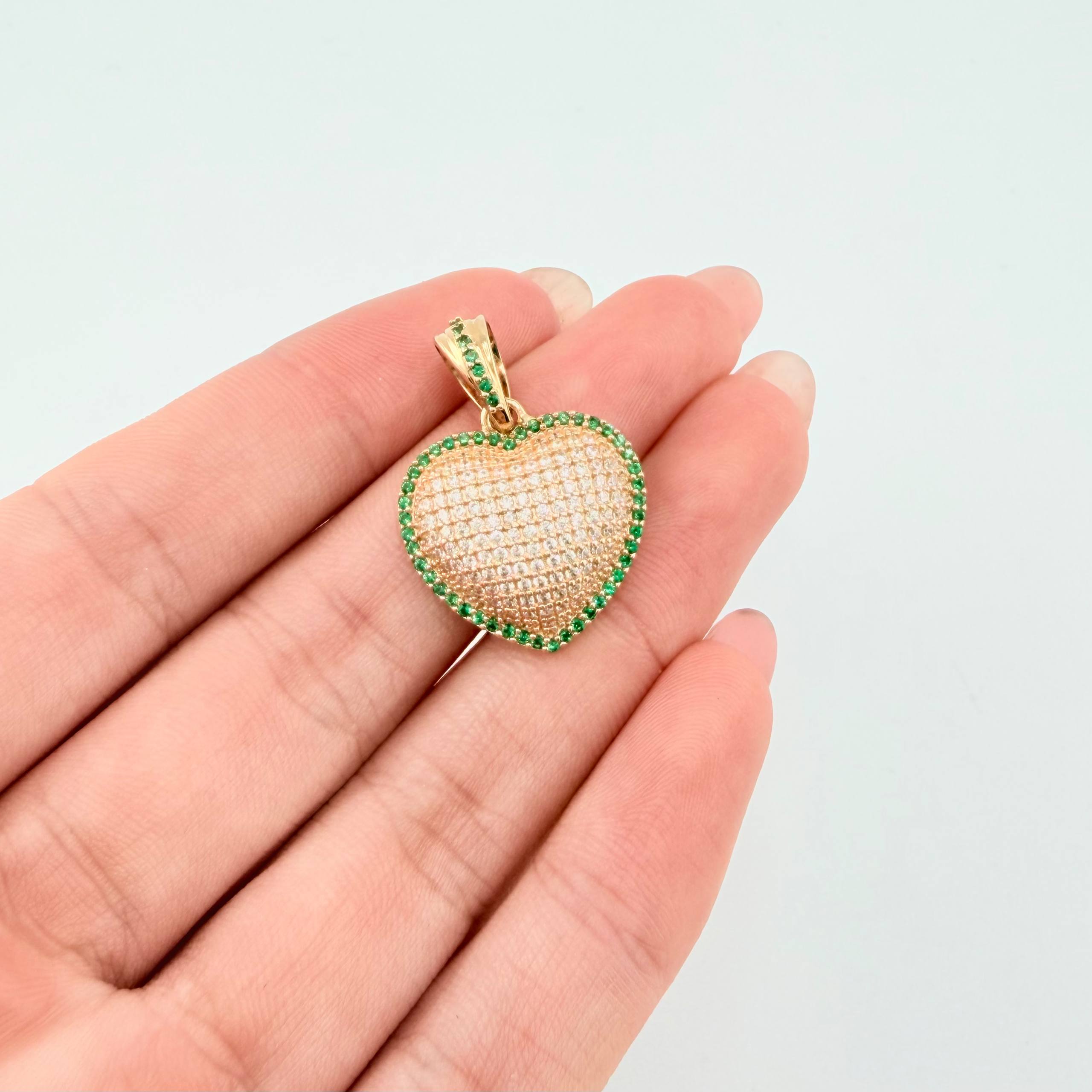 Dije Corazon Tupido 3.9gr / 2.5cm / Oro Amarillo 18K