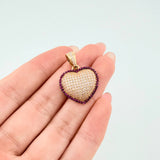 Dije Corazon Tupido 4.45gr / 2.5cm / Oro Amarillo 18K