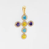 Dije Cruz Tupido 3.85gr / 3.7cm / Oro Amarillo 18K