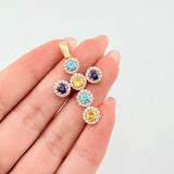 Dije Cruz Tupido 3.85gr / 3.7cm / Oro Amarillo 18K