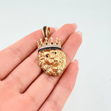 Dije Leon Corona 10.55gr / 4cm / Oro Amarillo 18K