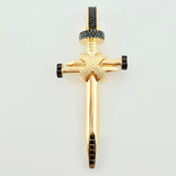 Dije Cruz Clavo 16.3gr / 7.5cm / Oro Amarillo 18K