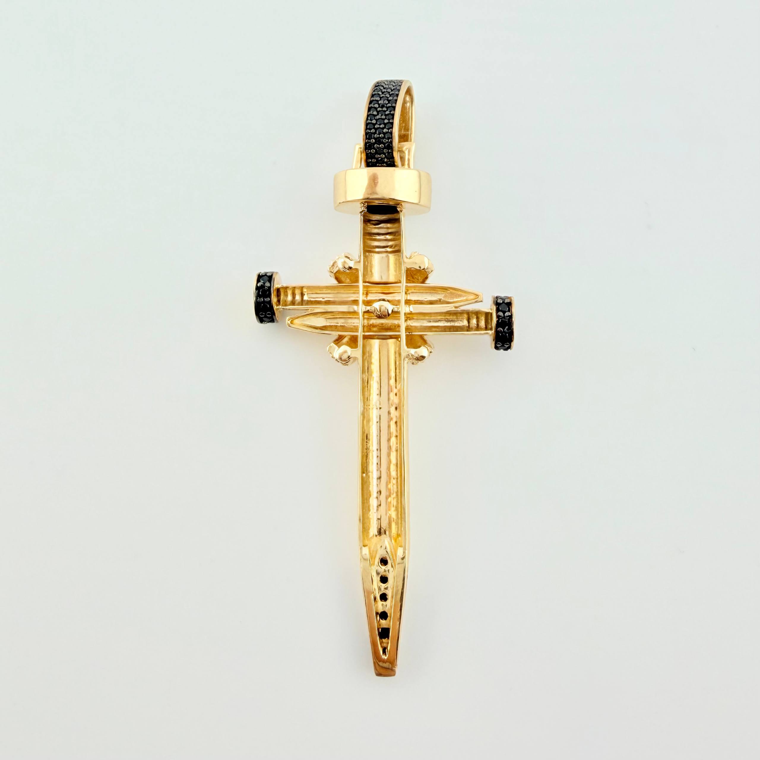 Dije Cruz Clavo 16.3gr / 7.5cm / Oro Amarillo 18K