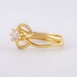 Anillo Solitario Centro Infinito 3.3gr / T7 1/2 / Oro Amarillo 18K ©