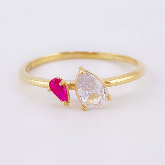 Anillo Gota 1.75gr / T8 1/4 / Oro Amarillo 18K