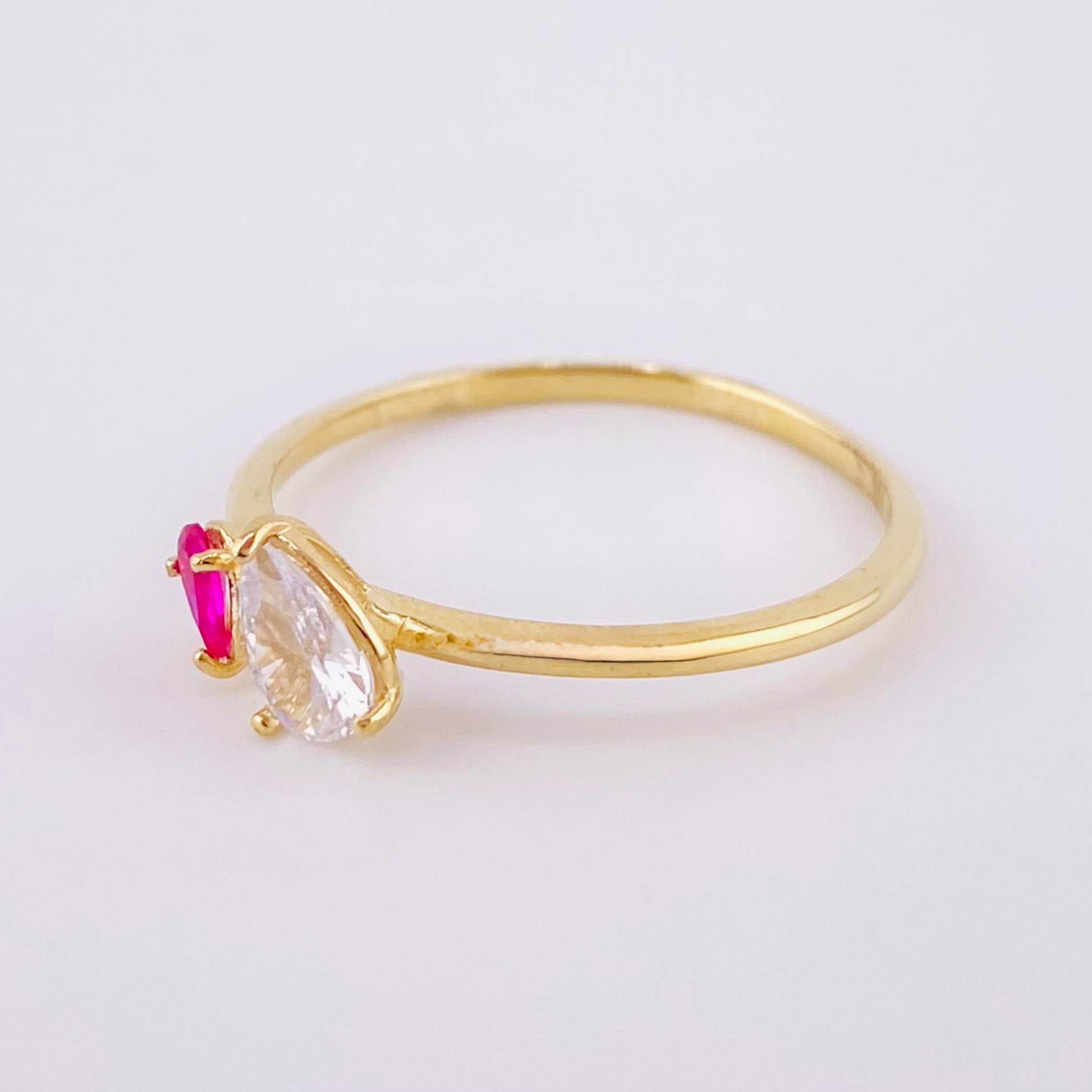 Anillo Gota 1.75gr / T8 1/4 / Oro Amarillo 18K