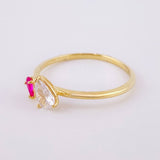 Anillo Gota 1.75gr / T8 1/4 / Oro Amarillo 18K