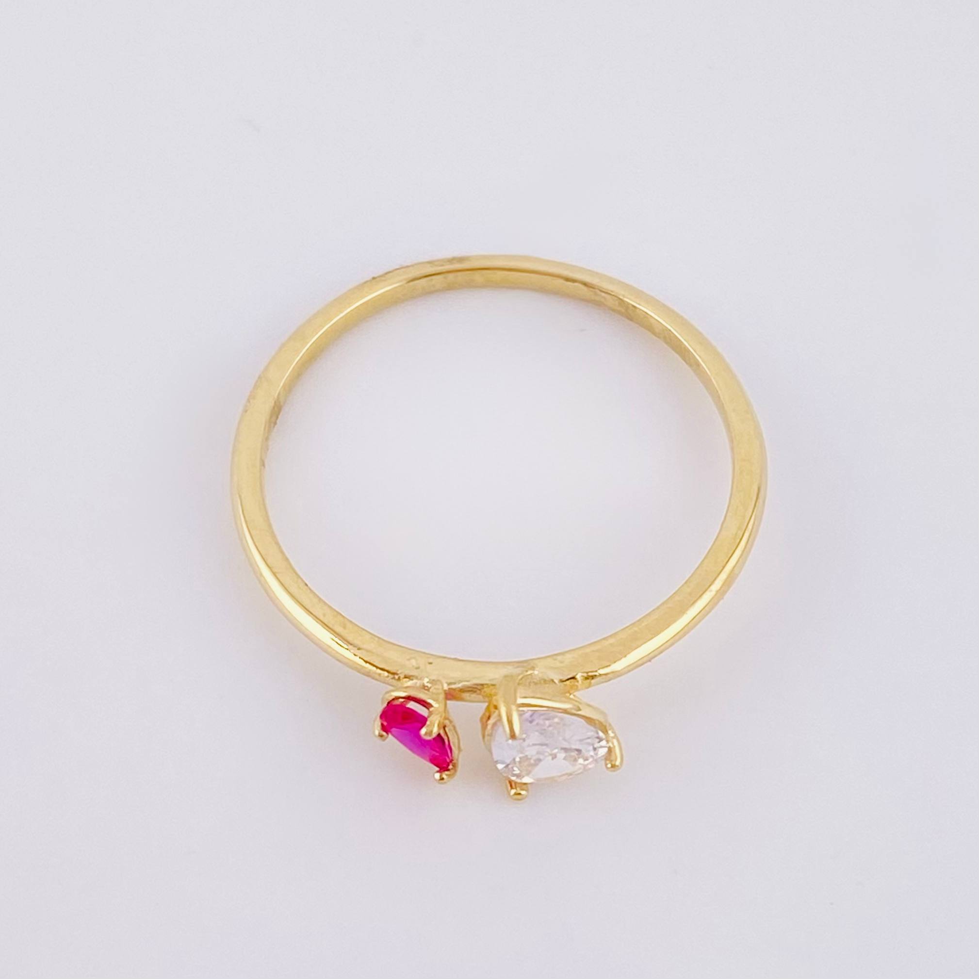 Anillo Gota 1.75gr / T8 1/4 / Oro Amarillo 18K
