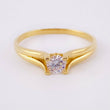 Anillo Solitario 2gr / T6 1/2 / Oro Amarillo 18K ©