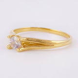 Anillo Solitario 2gr / T6 1/2 / Oro Amarillo 18K ©